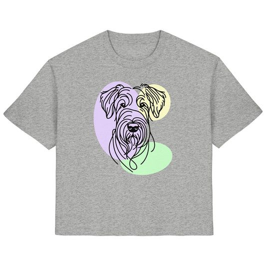 Line Art - Süßer Irish Terrier - Ladies Organic Shirt