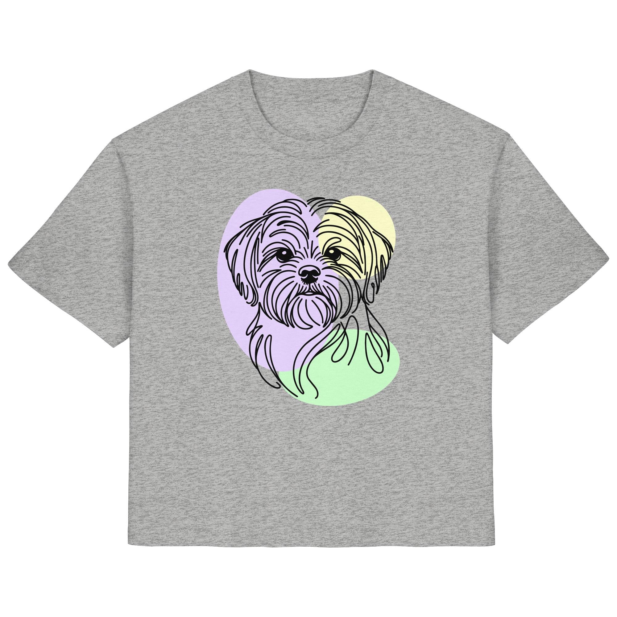 Line Art - Süßer Shih Tzu - Ladies Organic Shirt