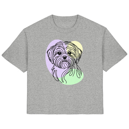 Line Art - Süßer Shih Tzu - Ladies Organic Shirt