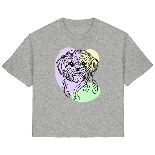 Line Art - Süßer Shih Tzu - Ladies Organic Shirt