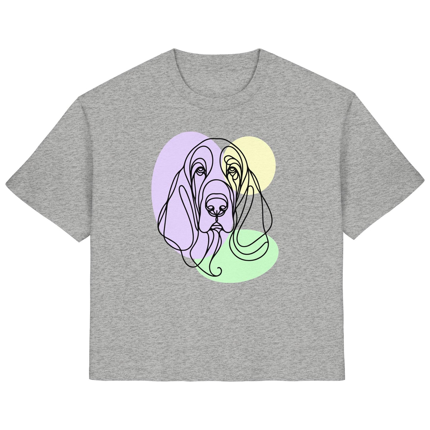 Line Art - Süßer Basset Hound - Ladies Organic Shirt