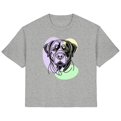 Line Art - Süßer Rottweiler - Ladies Organic Shirt