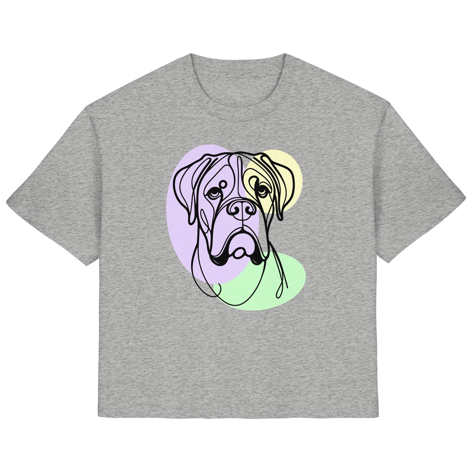 Line Art - Süßer Boxer - Ladies Organic Shirt