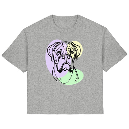 Line Art - Süßer Boxer - Ladies Organic Shirt