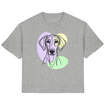 Line Art - Süßer Dobermann - Ladies Organic Shirt