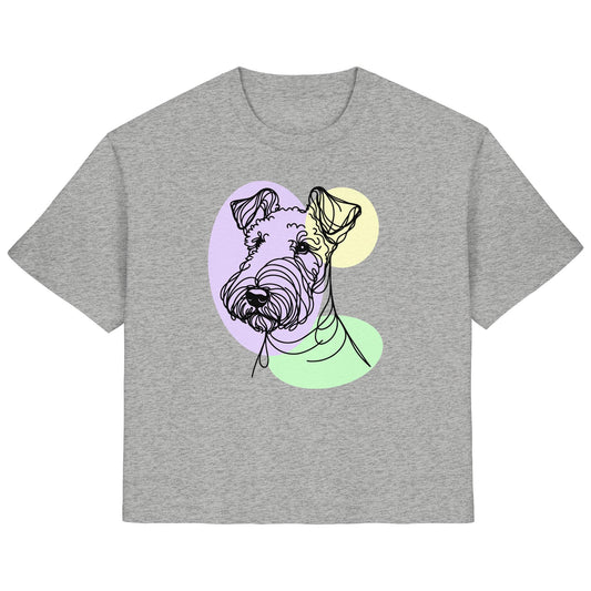 Line Art - Süßer Airedale Terrier - Ladies Organic Shirt