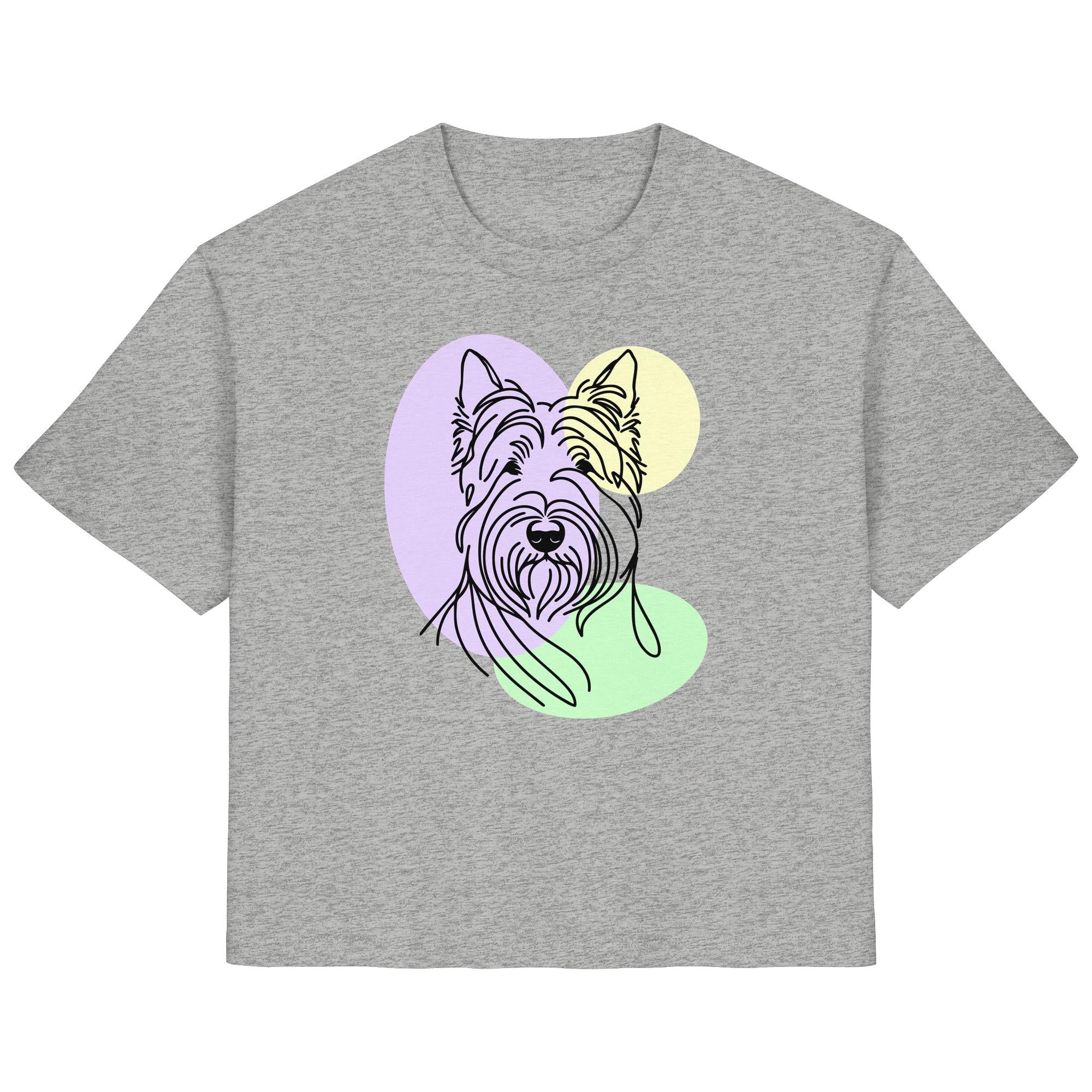 Line Art - Süßer Scottish Terrier - Ladies Organic Shirt