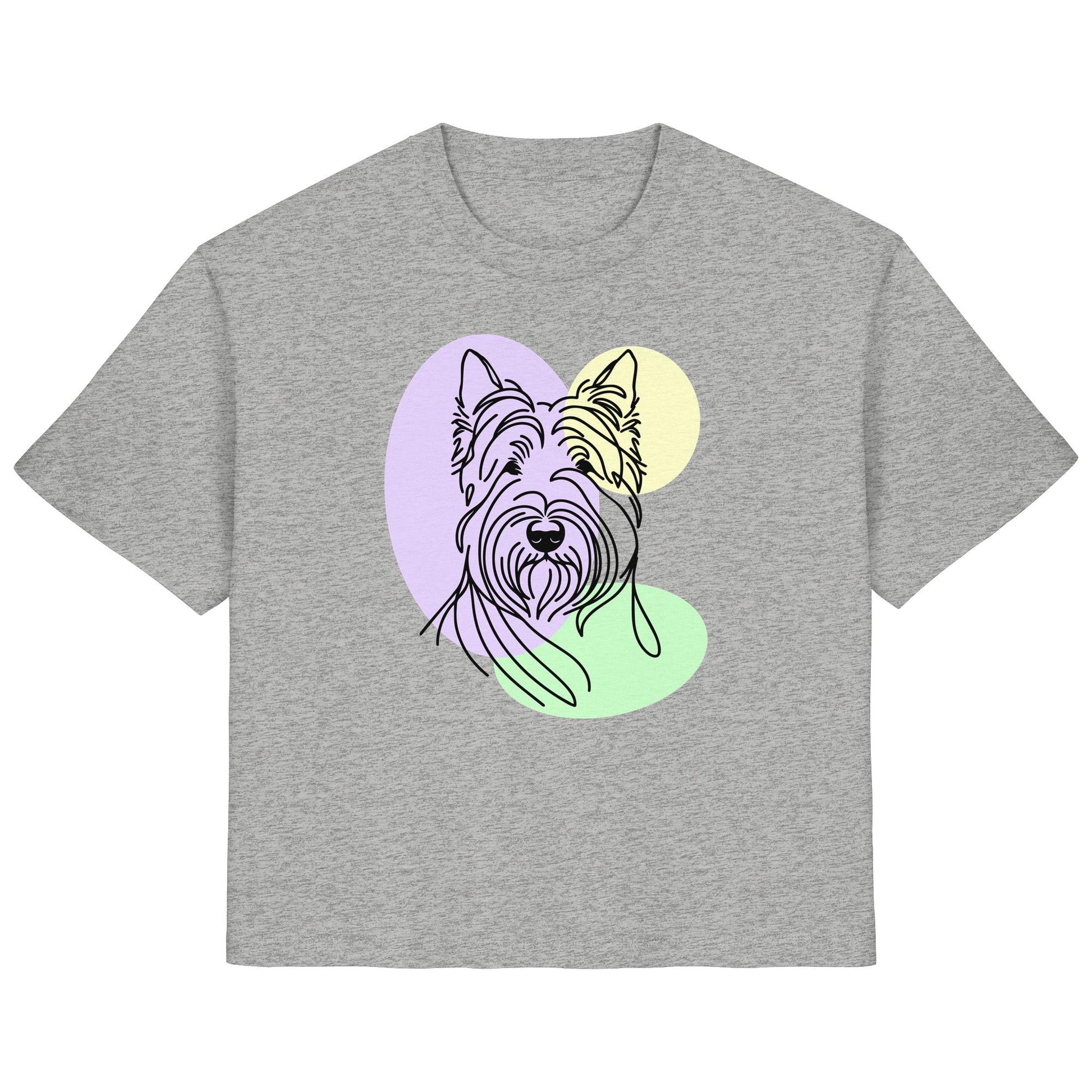 Line Art - Süßer Scottish Terrier - Ladies Organic Shirt