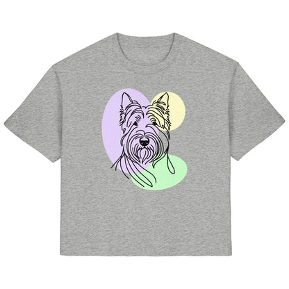 Line Art - Süßer Scottish Terrier - Ladies Organic Shirt