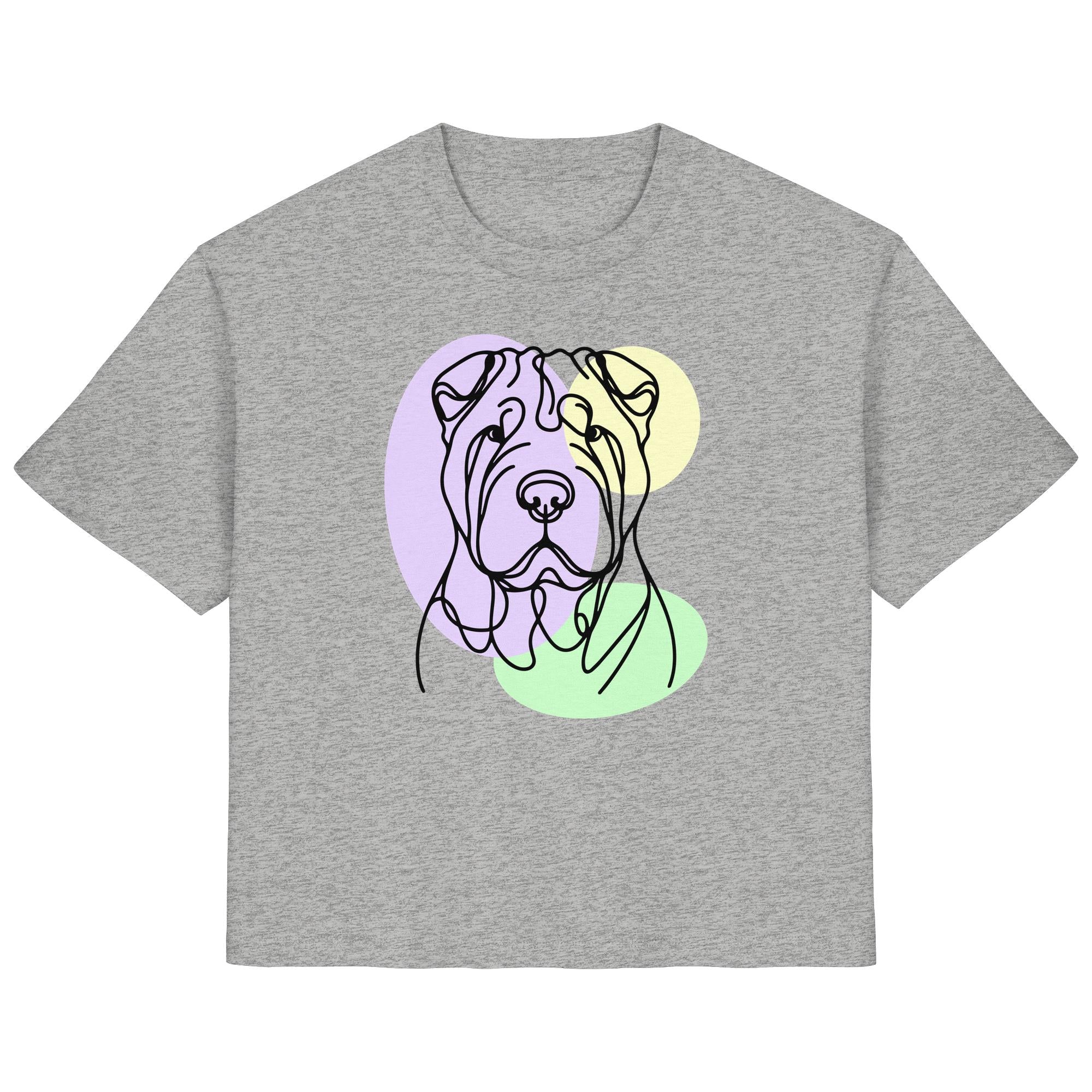 Line Art - Süßer Shar-Pei - Ladies Organic Shirt