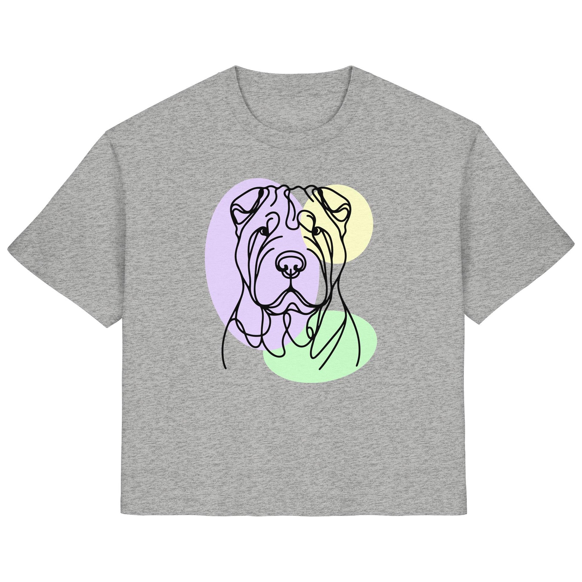 Line Art - Süßer Shar-Pei - Ladies Organic Shirt