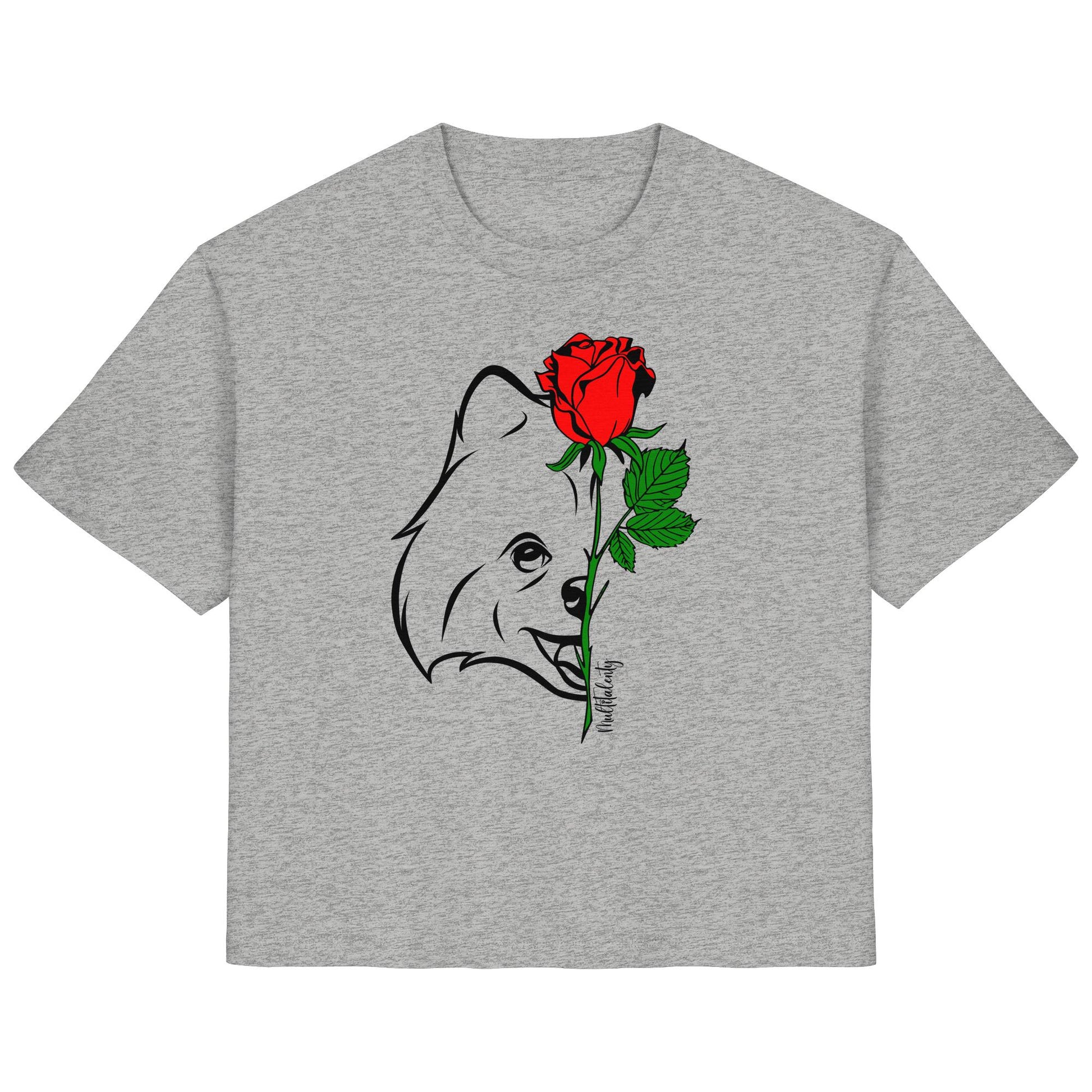 Tattoo Rose - Pomeranian - Ladies Organic Shirt