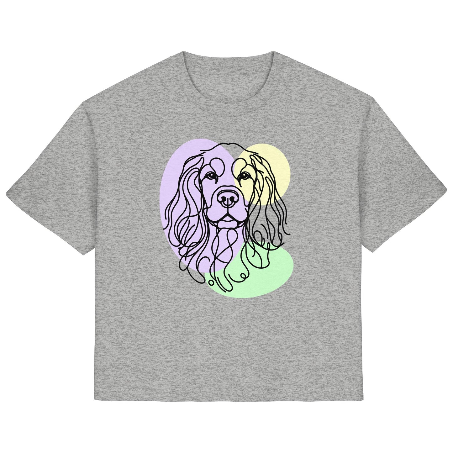Line Art - Süßer Cocker Spaniel - Ladies Organic Shirt