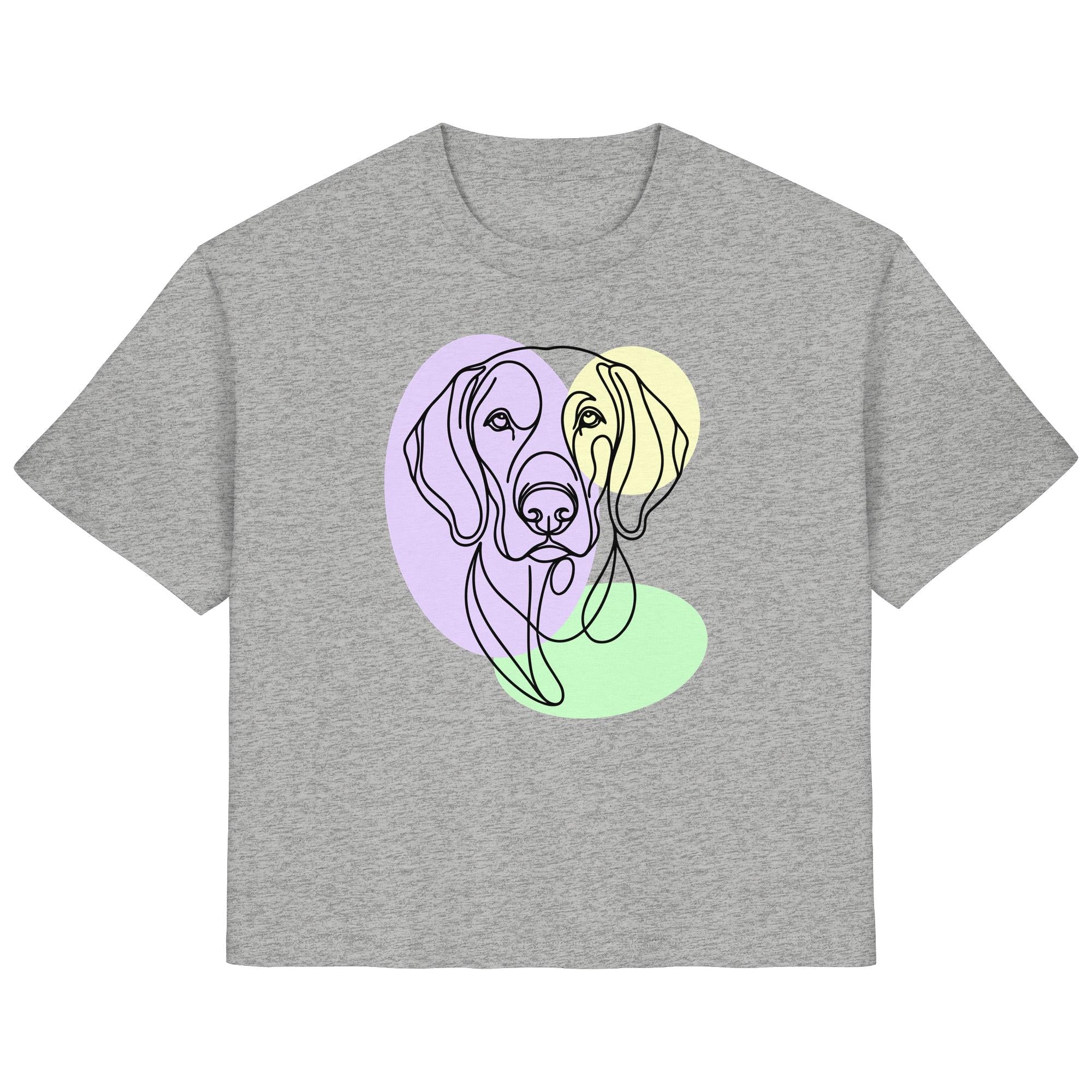 Line Art - Süßer Weimaraner - Ladies Organic Shirt