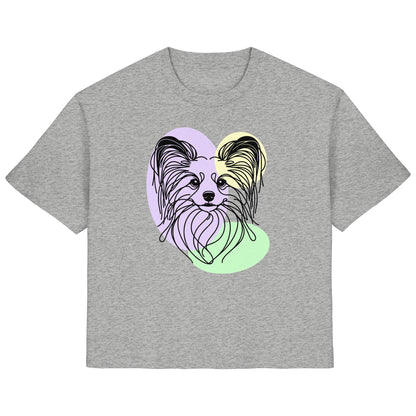 Line Art - Süßer Papillon - Ladies Organic Shirt
