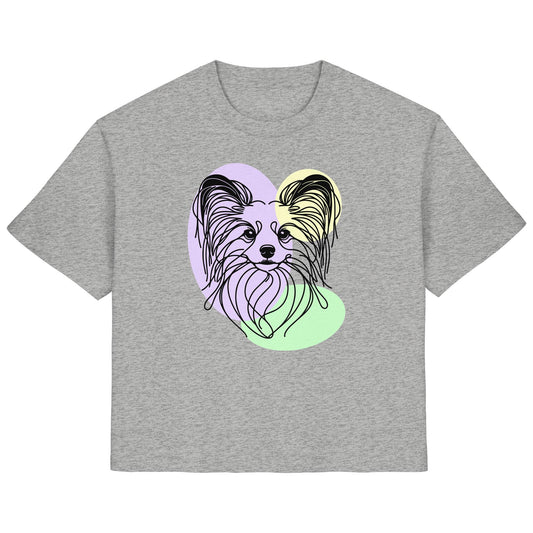 Line Art - Süßer Papillon - Ladies Organic Shirt