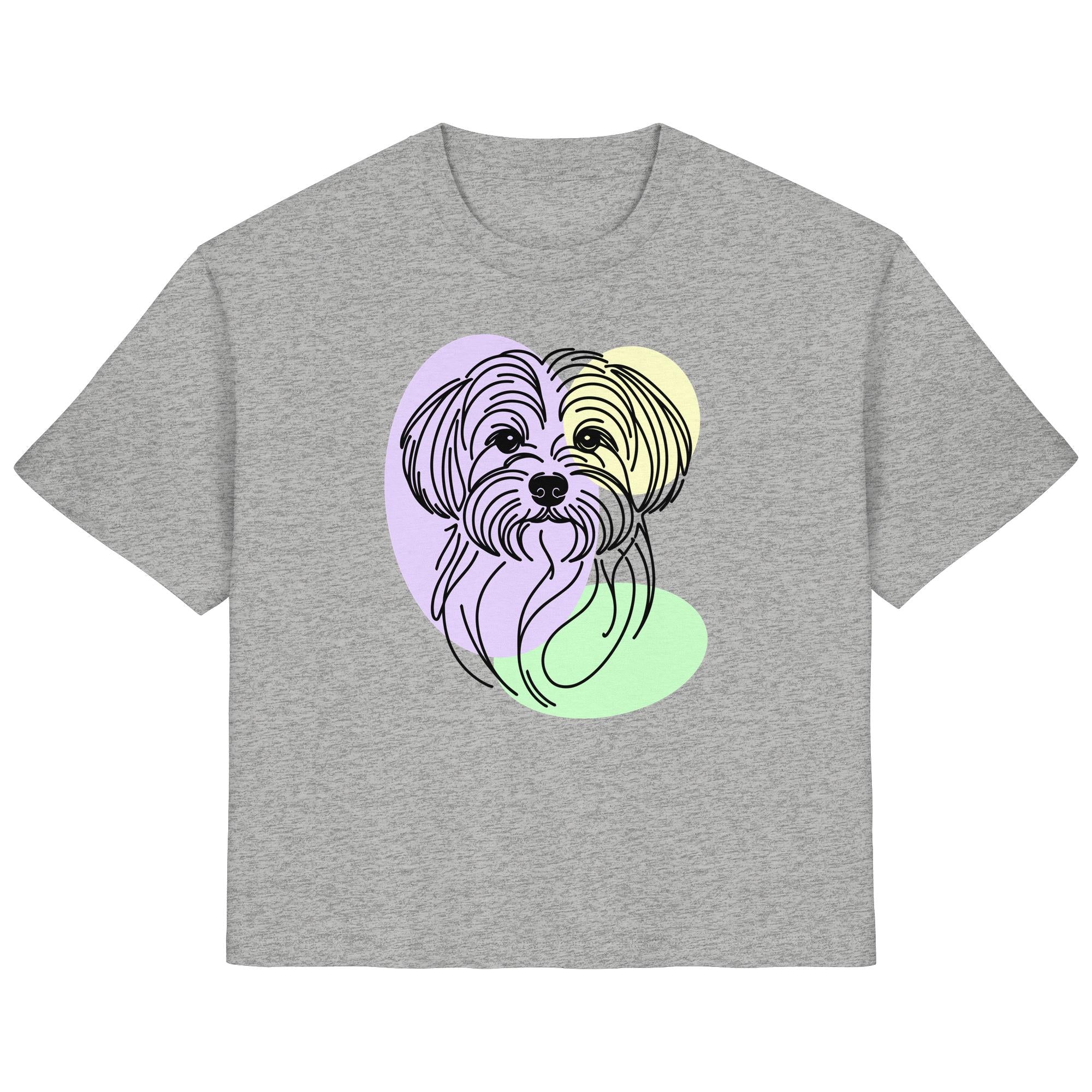 Line Art - Süßer Malteser - Ladies Organic Shirt