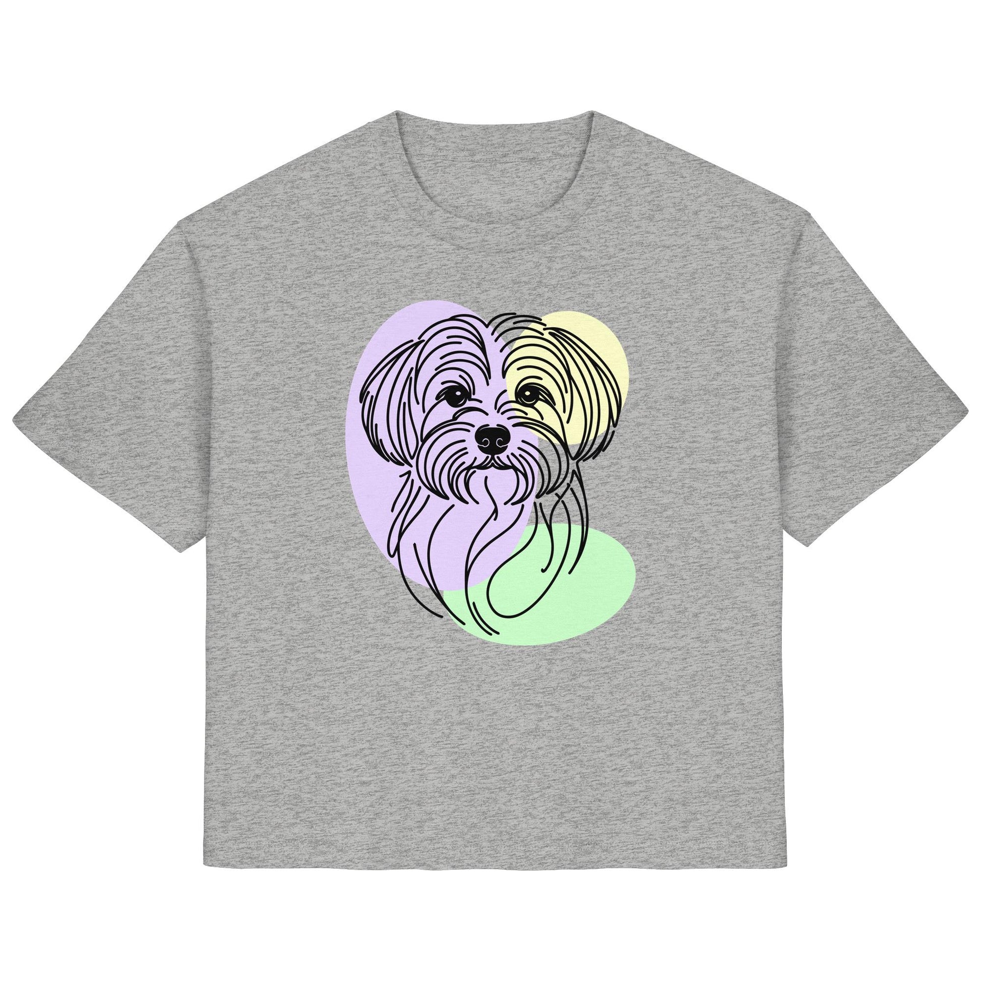 Line Art - Süßer Malteser - Ladies Organic Shirt