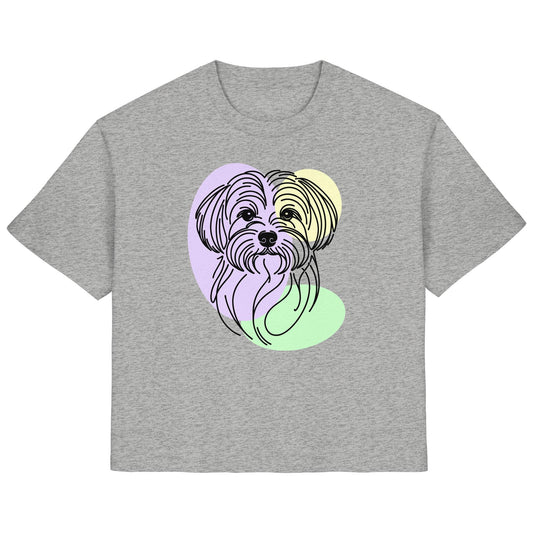 Line Art - Süßer Malteser - Ladies Organic Shirt