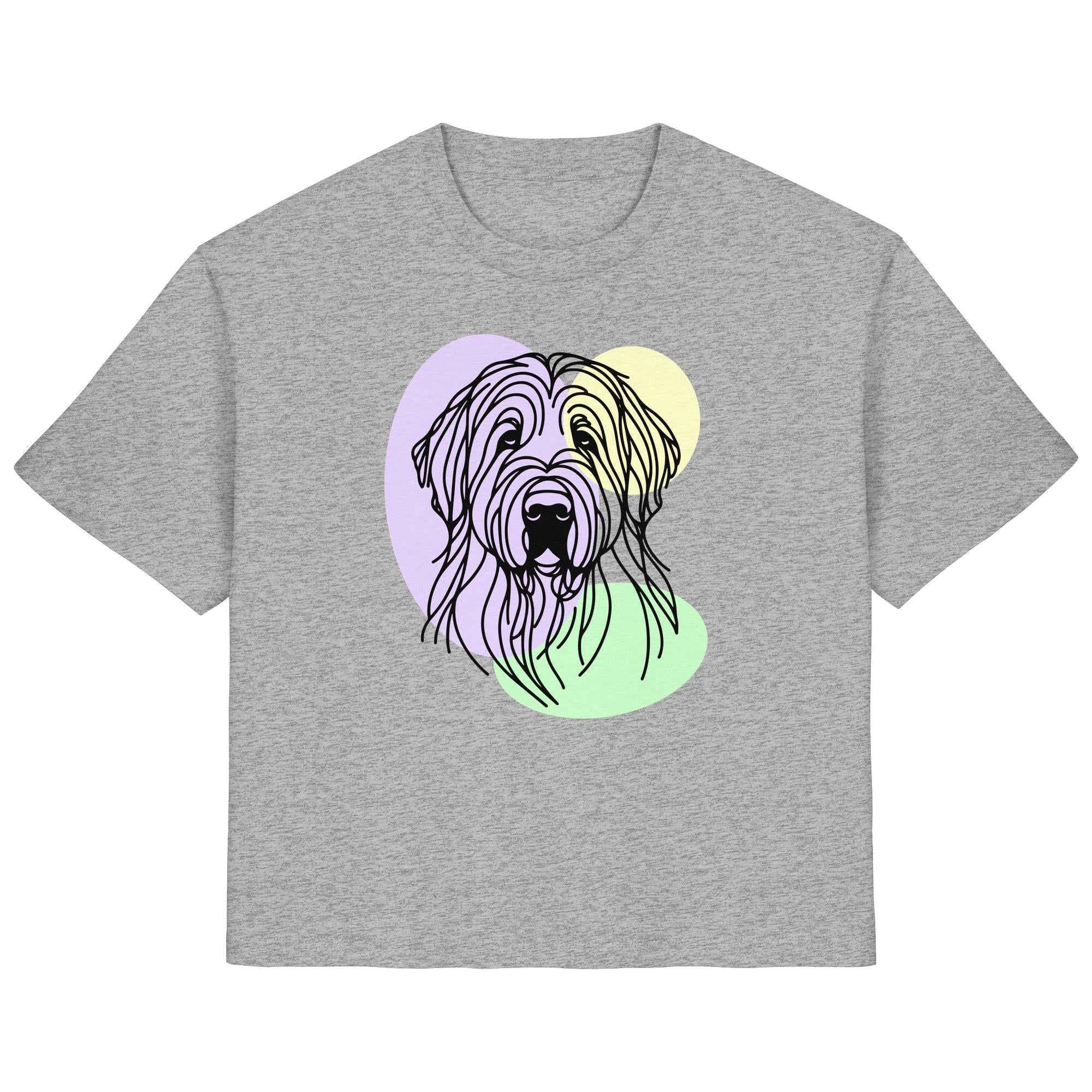 Line Art - Süßer Briard - Ladies Organic Shirt