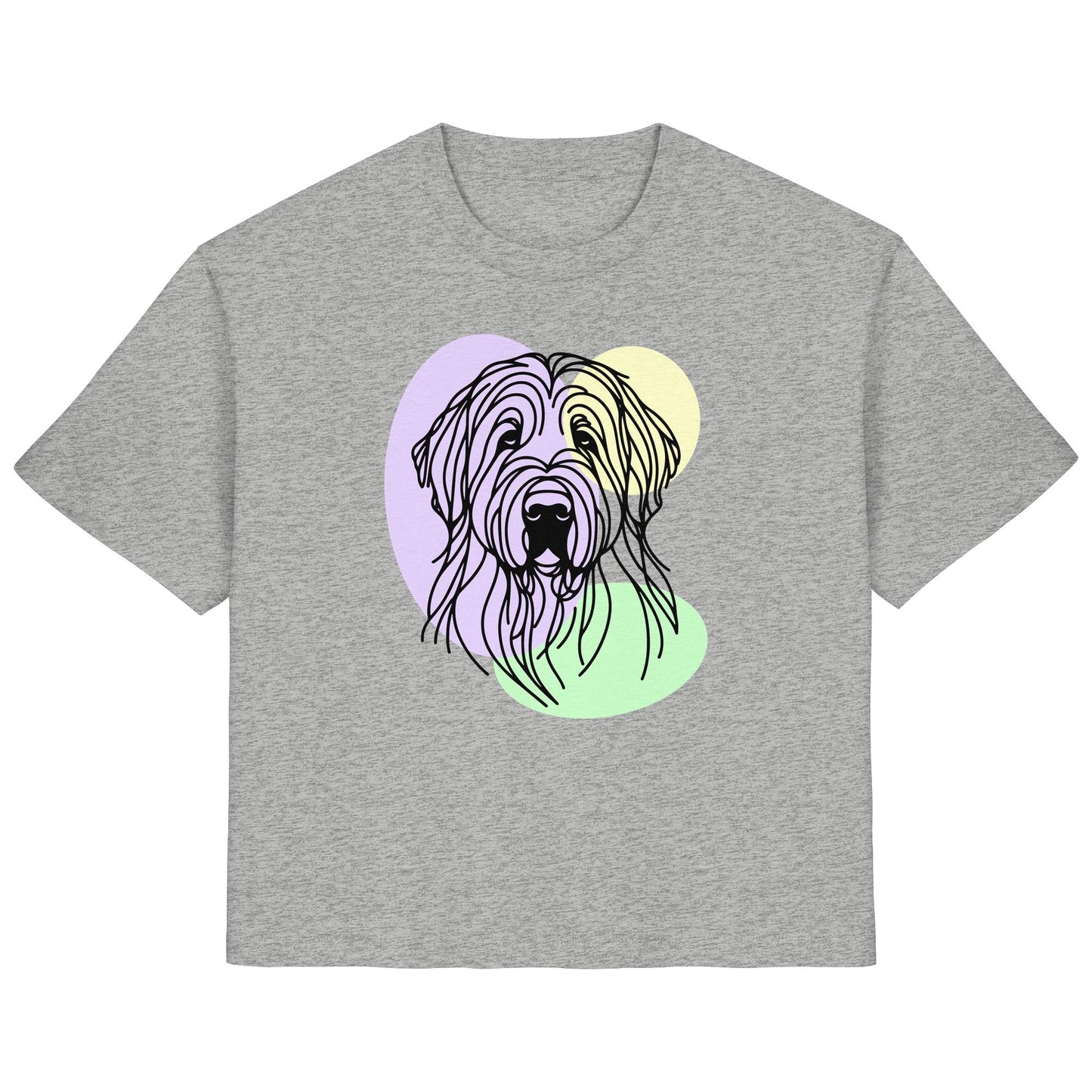 Line Art - Süßer Briard - Ladies Organic Shirt
