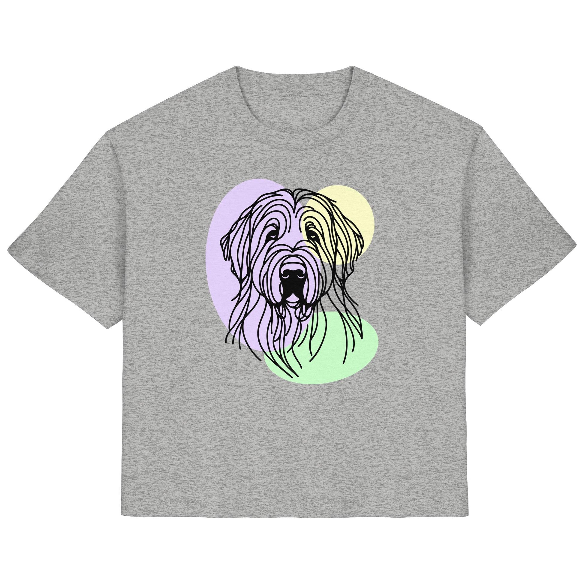Line Art - Süßer Briard - Ladies Organic Shirt