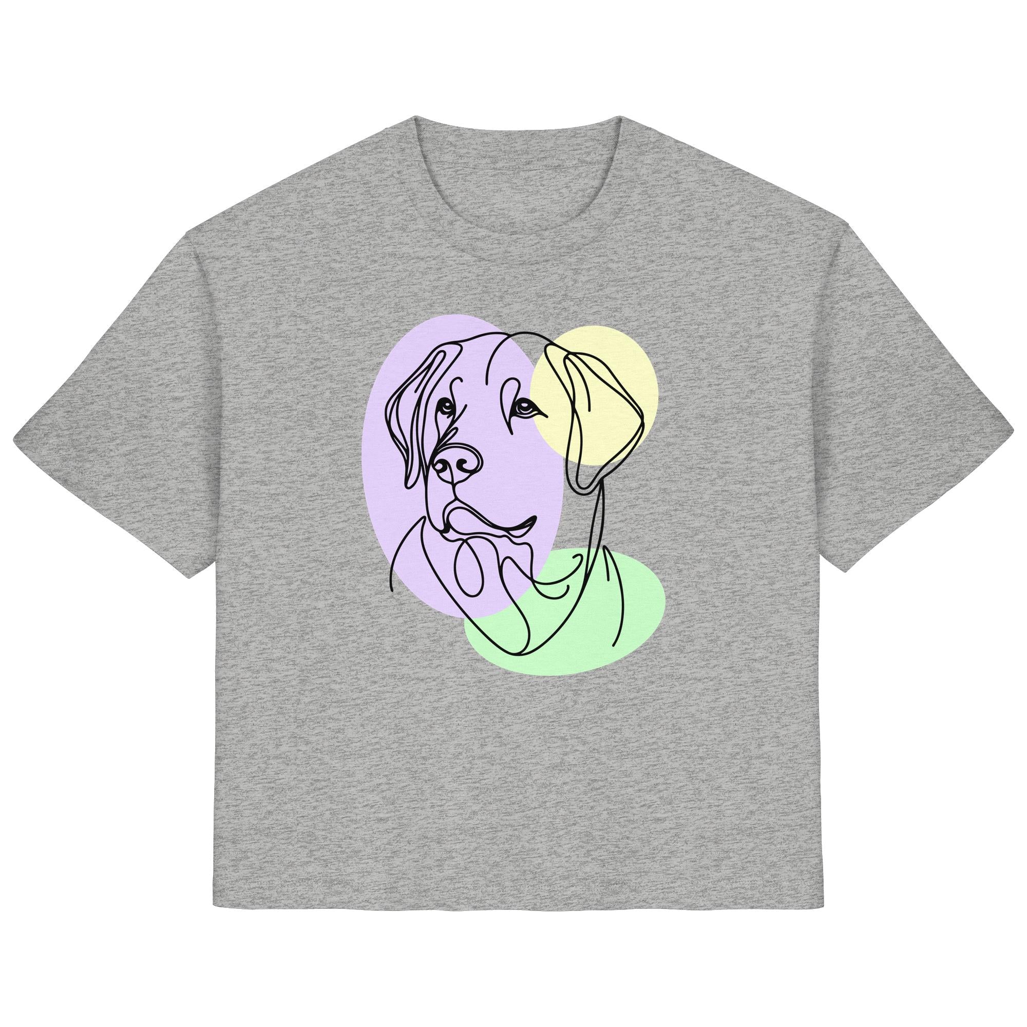 Line Art - Süßer Labrador - Ladies Organic Shirt