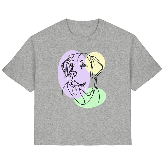 Line Art - Süßer Labrador - Ladies Organic Shirt