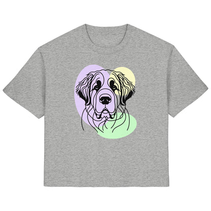 Line Art - Süßer Bernhardiner - Ladies Organic Shirt