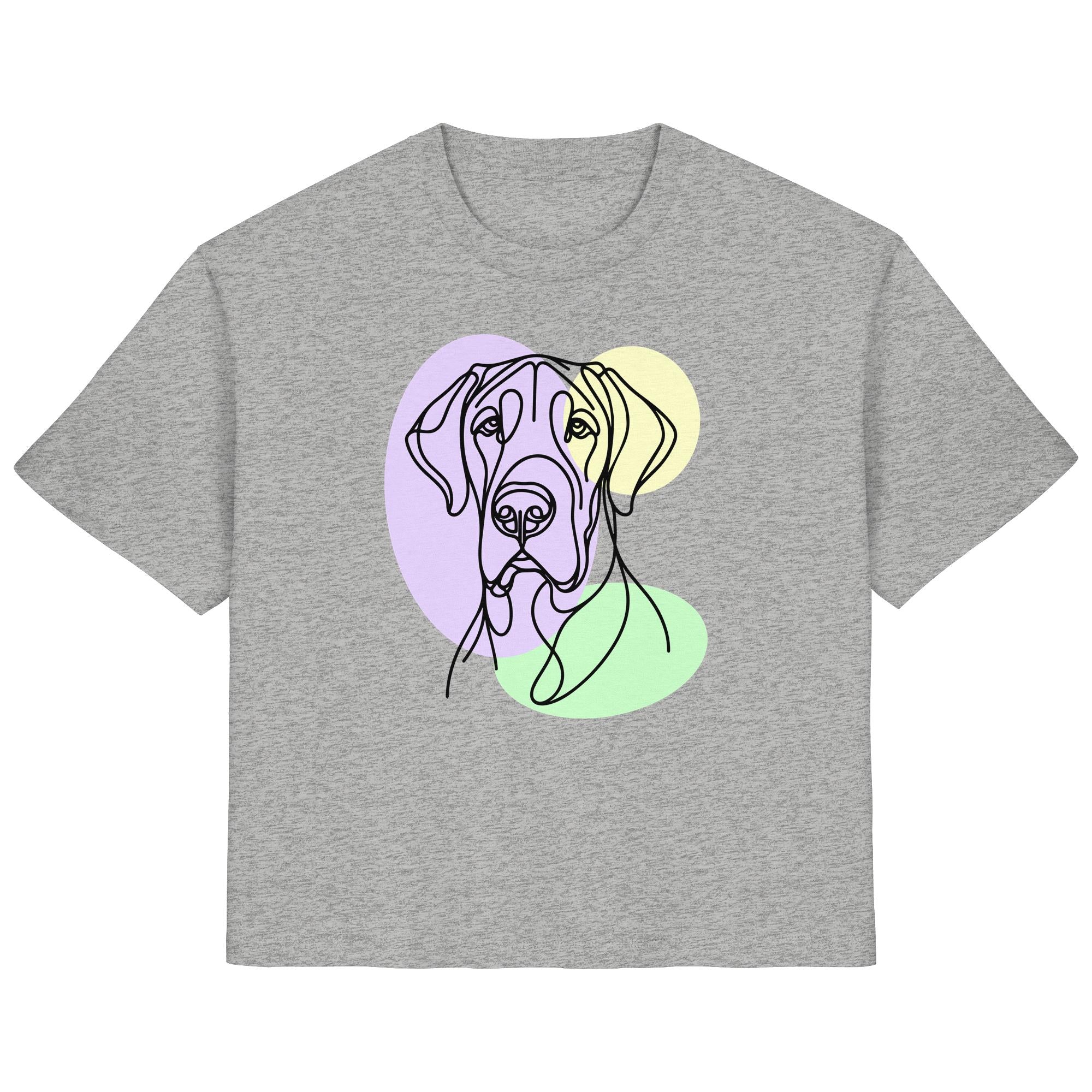 Line Art - Süße Deutsche Dogge - Ladies Organic Shirt