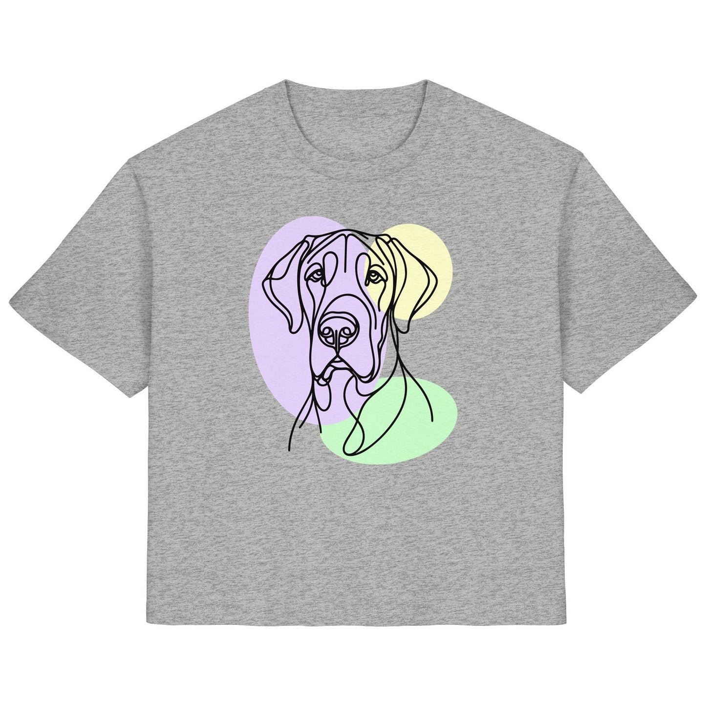 Line Art - Süße Deutsche Dogge - Ladies Organic Shirt