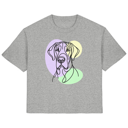 Line Art - Süße Deutsche Dogge - Ladies Organic Shirt