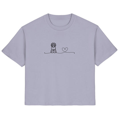 Line Art - Havaneser mit Herz - Ladies Organic Shirt