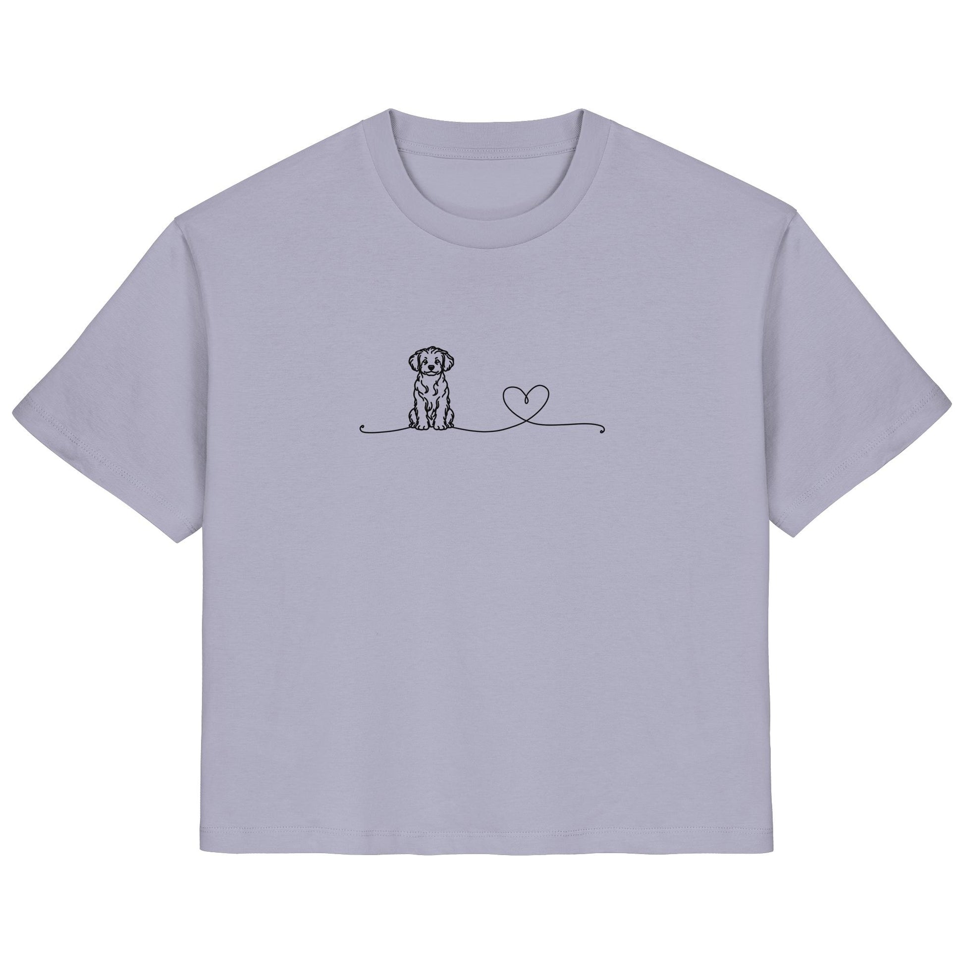 Line Art - Bolonka Zwetna mit Herz - Ladies Organic Shirt
