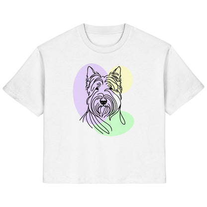 Line Art - Süßer Scottish Terrier - Ladies Organic Shirt