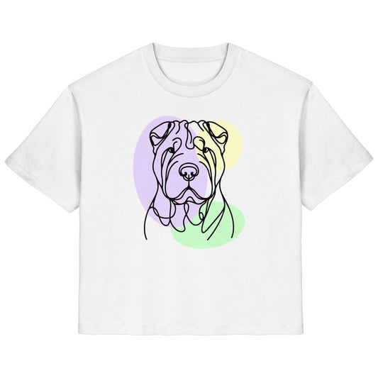 Line Art - Süßer Shar-Pei - Ladies Organic Shirt