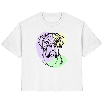 Line Art - Süßer Boxer - Ladies Organic Shirt