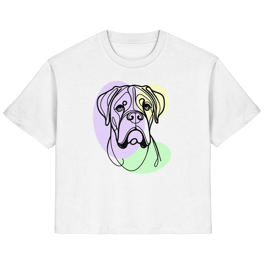 Line Art - Süßer Boxer - Ladies Organic Shirt