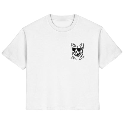 Line Art - Cooler Australian Cattle Dog - Ladies Organic Shirt