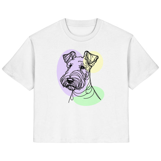 Line Art - Süßer Airedale Terrier - Ladies Organic Shirt