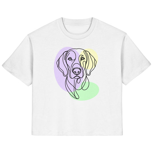 Line Art - Süßer Weimaraner - Ladies Organic Shirt