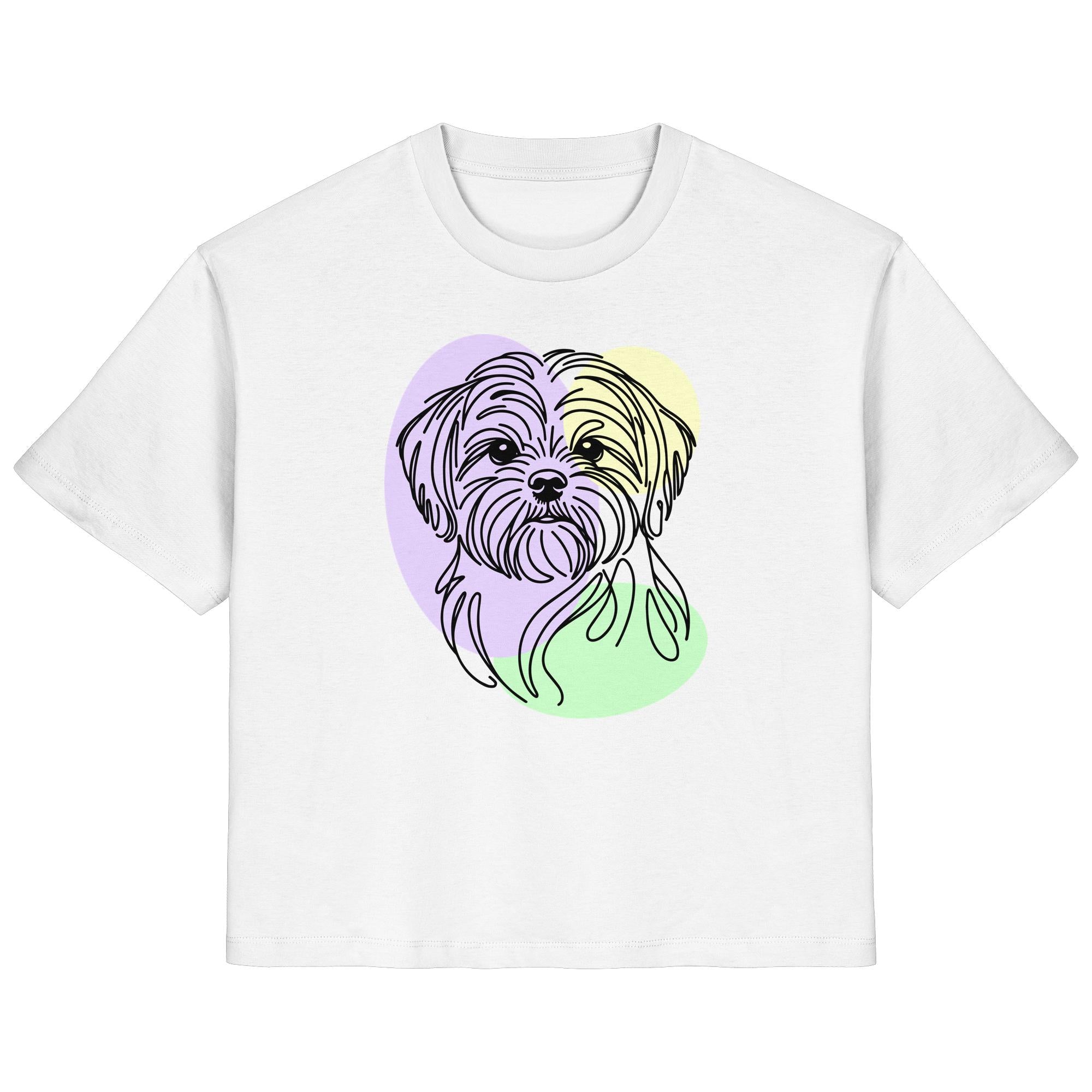 Line Art - Süßer Shih Tzu - Ladies Organic Shirt