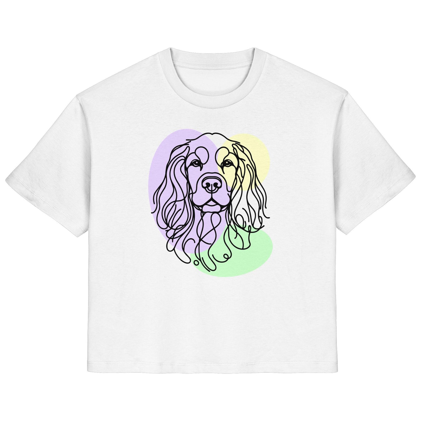 Line Art - Süßer Cocker Spaniel - Ladies Organic Shirt