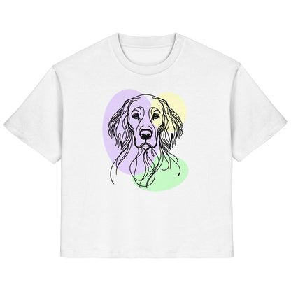 Line Art - Süßer English Setter - Ladies Organic Shirt