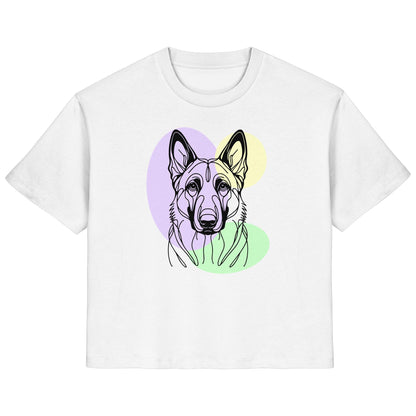 Line Art - Süßer Malinois - Ladies Organic Shirt