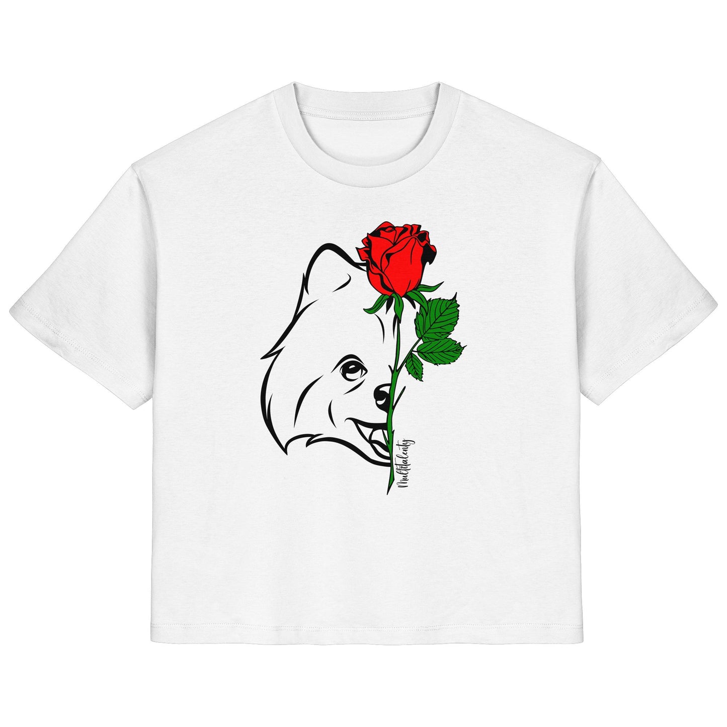Tattoo Rose - Pomeranian - Ladies Organic Shirt