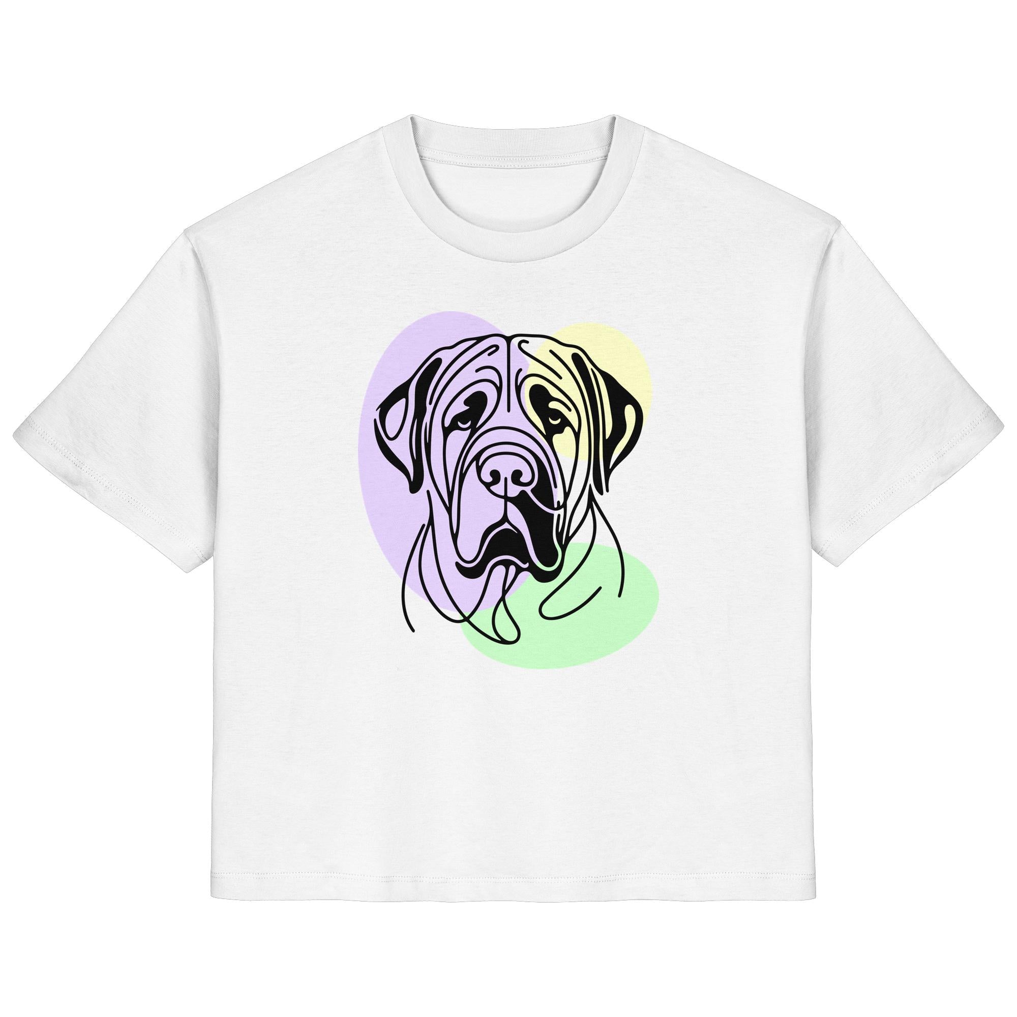 Line Art - Süßer Bullmastiff - Ladies Organic Shirt