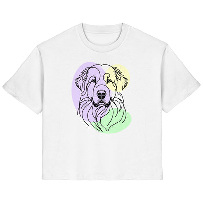 Line Art - Süßer Pyrenäenberghund - Ladies Organic Shirt