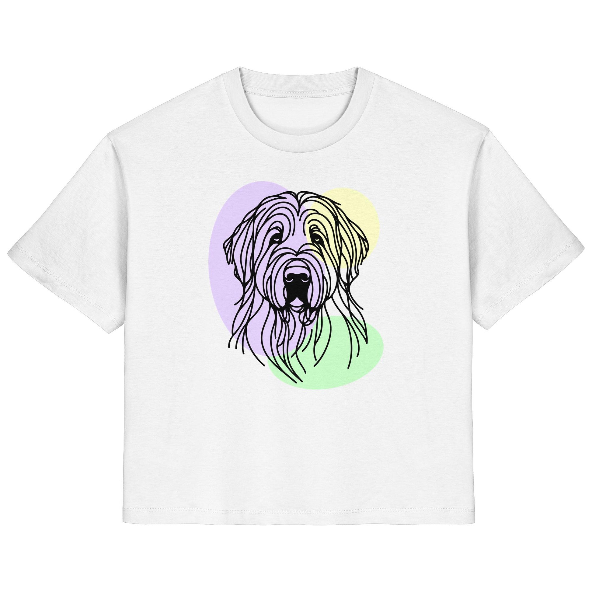 Line Art - Süßer Briard - Ladies Organic Shirt