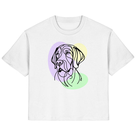 Line Art - Süßer Deutsch Kurzhaar - Ladies Organic Shirt